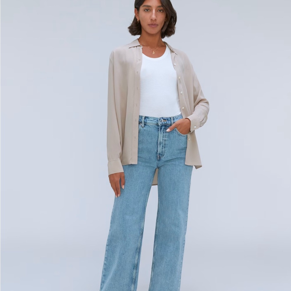 Everlane WayHigh Sailor Jeans Size 28 Saltwater